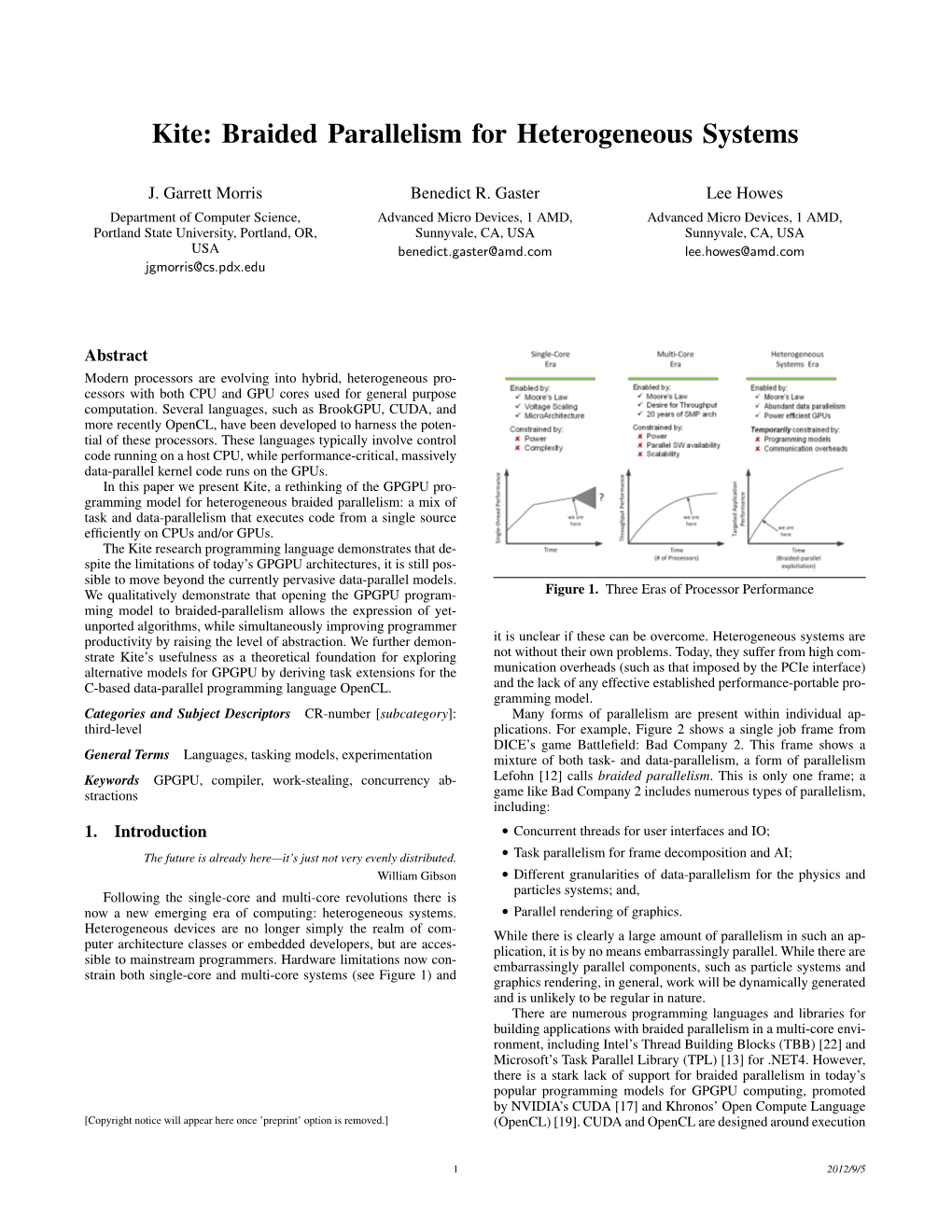 Kite: Braided Parallelism for Heterogeneous Systems