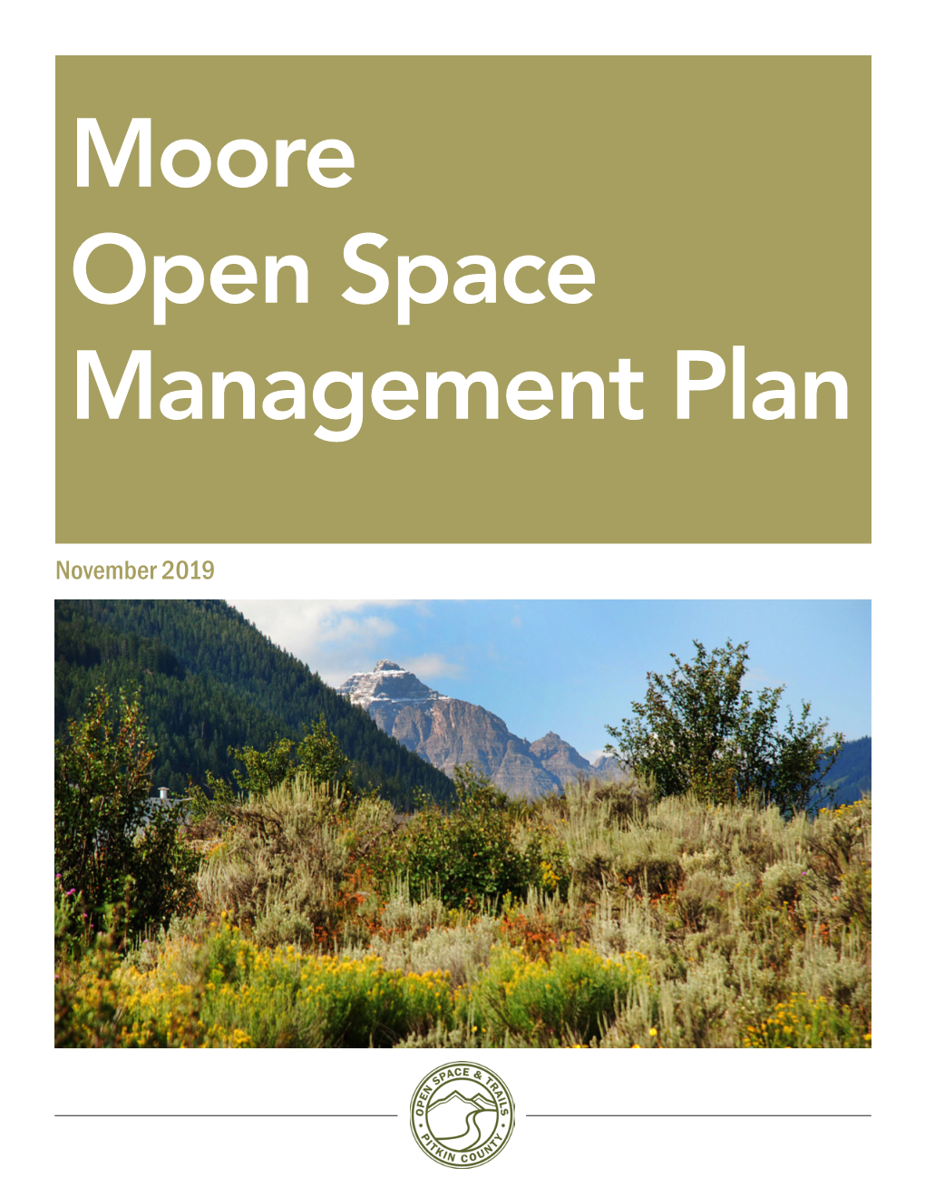 Moore Open Space Management Plan