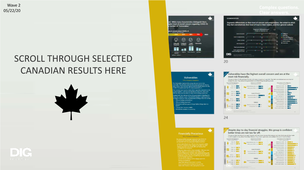 SCROLL THROUGH SELECTED CANADIAN RESULTS HERE Introduction Background & Research Objective