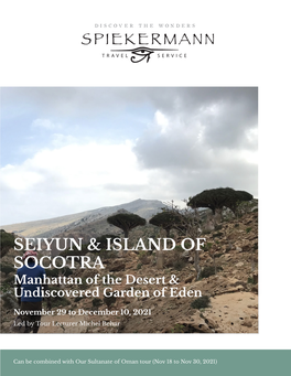 Seiyun & Island of Socotra