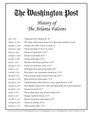 History of the Atlanta Falcons