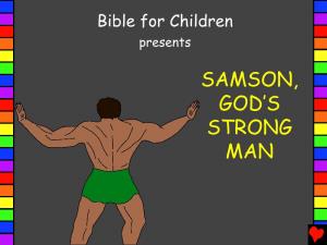 Samson Gods Strong Man English