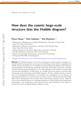 How Does the Cosmic Large-Scale Structure Bias the Hubble Diagram?
