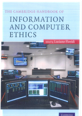 Information and Computer Ethics