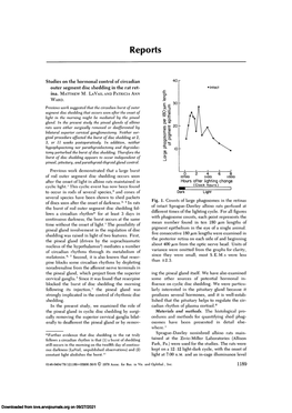 Studies on the Hormonal Control of Circadian Outer Segment Disc