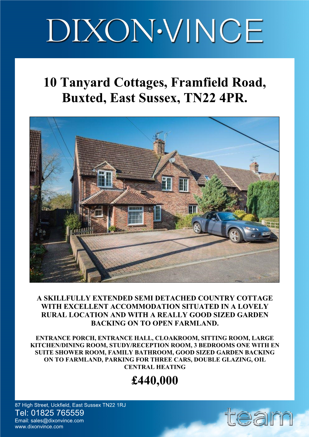 10 Tanyard Cottages, Framfield Road, Buxted, East Sussex, TN22 4PR