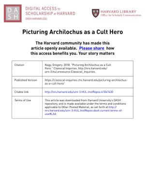 Picturing Archilochus As a Cult Hero