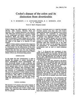 Distinction from Diverticulitis