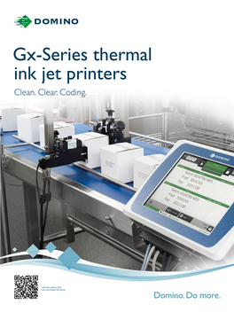 Gx-Series Thermal Ink Jet Printers Clean