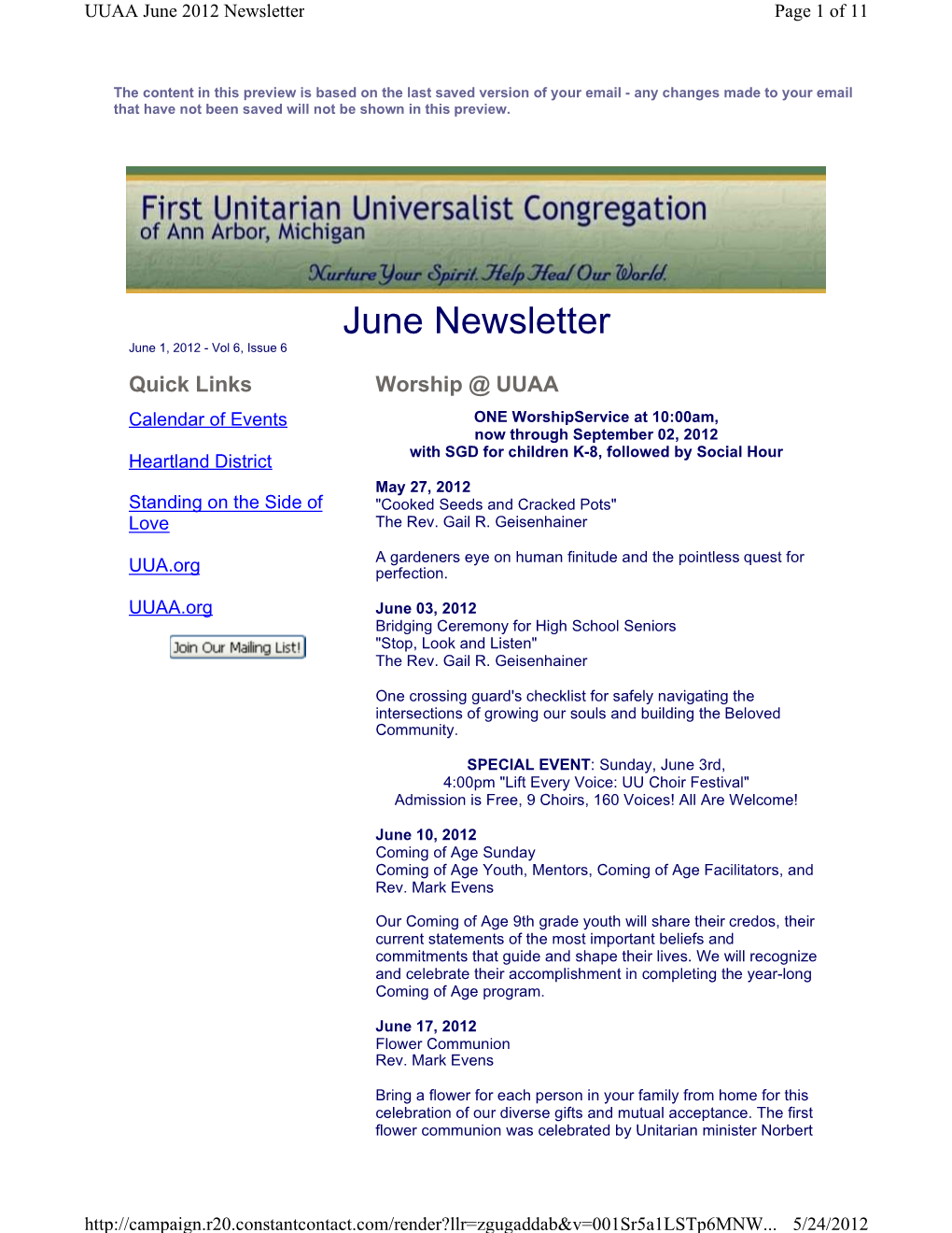 June Newsletter