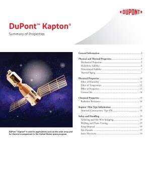 Kapton® Summary of Properties