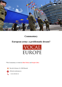 Commentary European Army