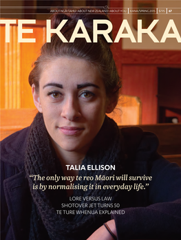 TALIA ELLISON “The Only Way Te Reo Māori Will Survive Is by Normalising