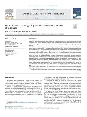 Refractory Helicobacter Pylori Gastritis: the Hidden Predictors Of