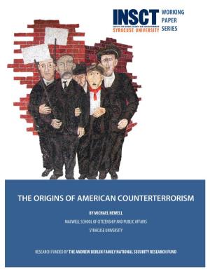 The Origins of American Counterterrorism