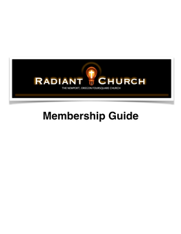 Radiant Church Membership Guide