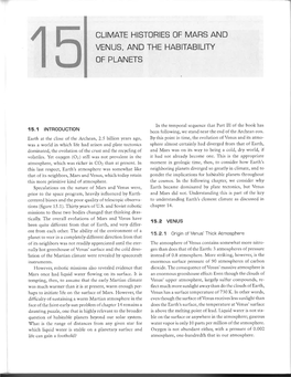 Climate Histories of Mars and Venus, and the Habitability of Planets