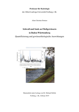 Schwall Und Sunk an Fließgewässern in Baden-Württemberg Quantifizierung Und Gewässerökologische Auswirkungen