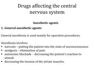 The Application of Local Anesthetics