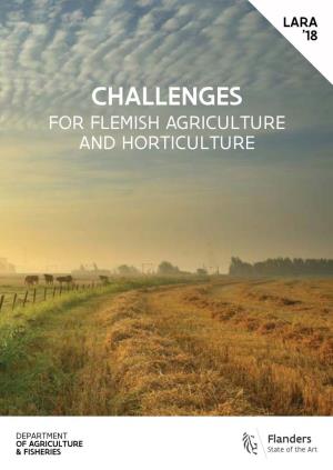 Challenges for Flemish Agriculture and Horticulture