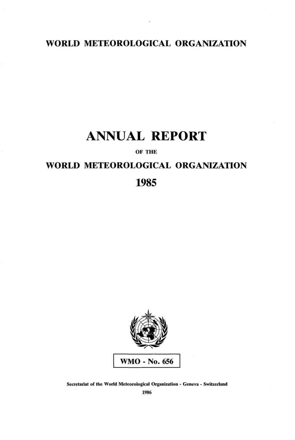 World Meteorological Organization Annual Report