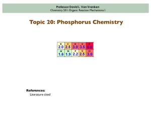 20. Phosphorus Chemistry