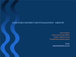 Chiltern District Revitalisation Groups