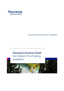 Faurecia Invoice Chart for Indirect Purchasing Suppliers