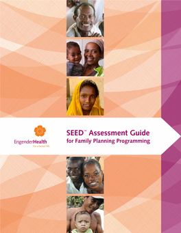 SEED™ Assessment Guide for Family Planning Programming