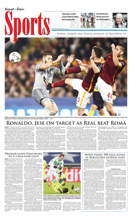 Ronaldo, Jese on Target As Real Beat Roma