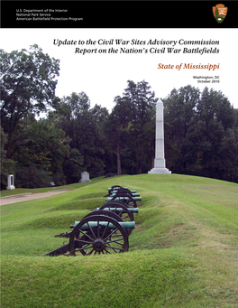 Update to the Civil War Sites Advisory Commission Report on the Nation’S Civil War Battlefields