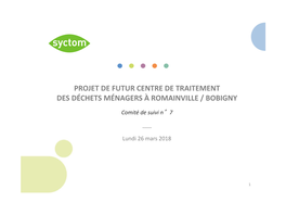 Projet De Futur Centre De Traitement Des Déchets Ménagers À Romainville / Bobigny