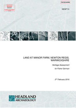 Land at Manor Farm, Newton Regis, Warwickshire