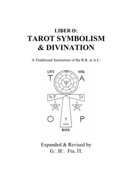 Liber Theta: Tarot Symbolism & Divination