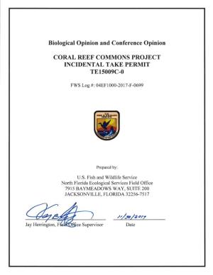 Biological Opinion and Conference Opinion