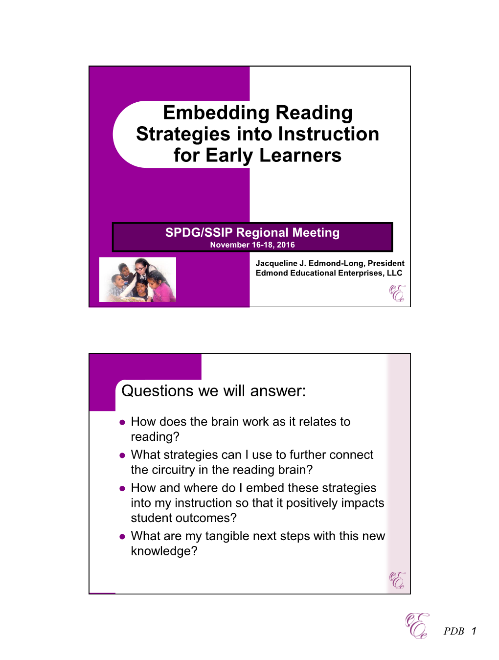 Embedding Reading Strategies Into Instruction for Early Learners
