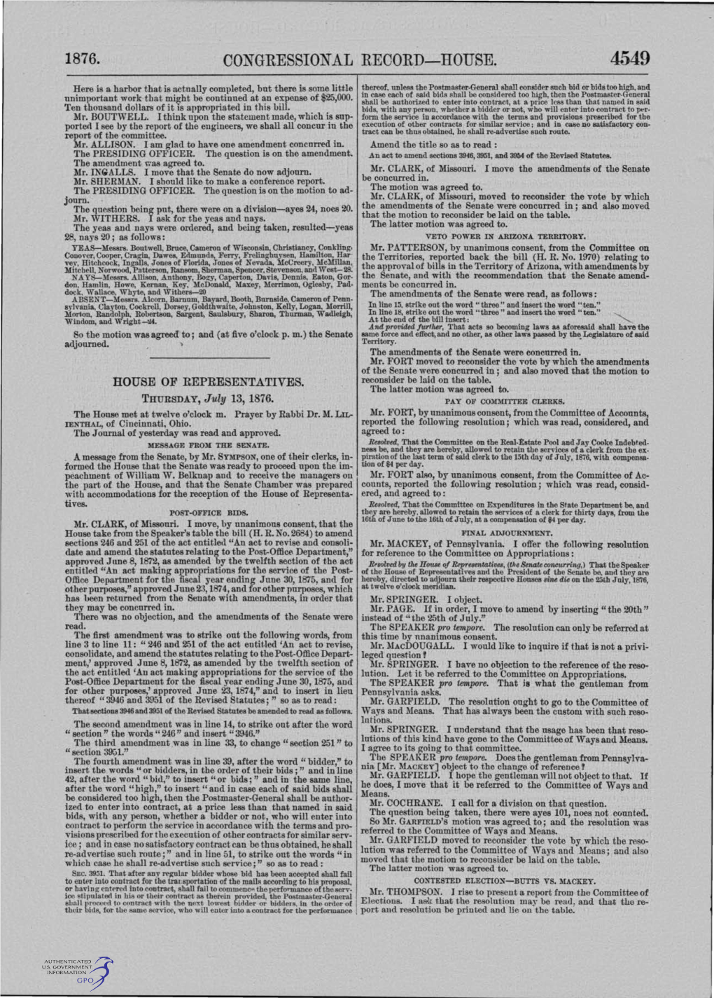 Congressional Record-House. 4549