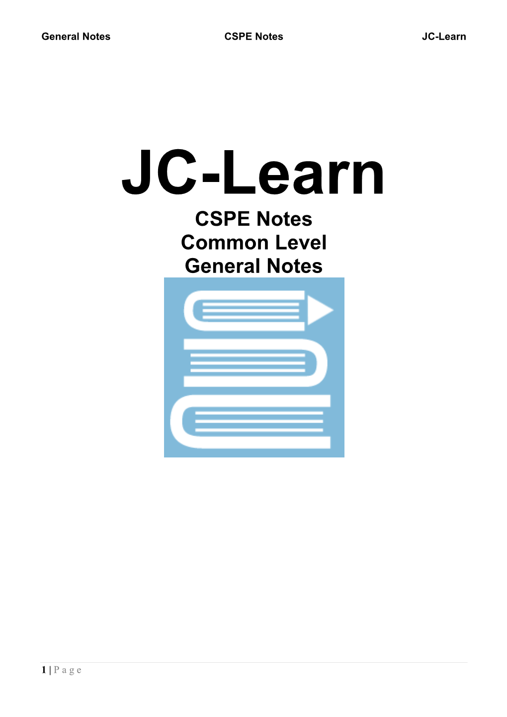 CSPE Notes General