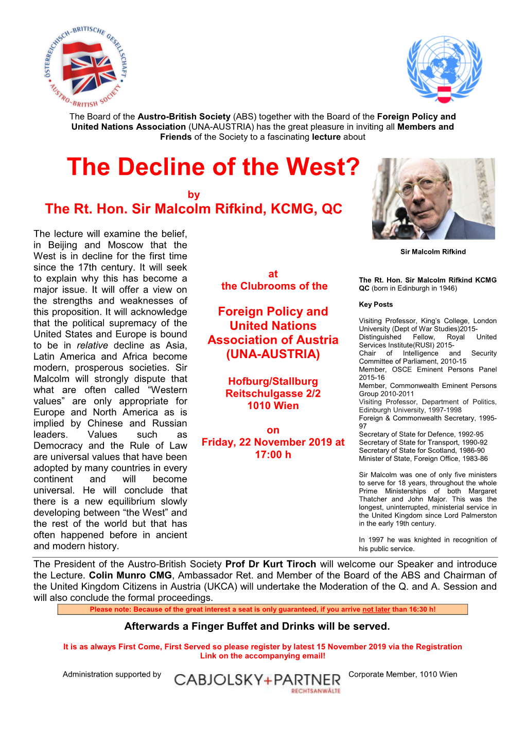 The Decline of the West?