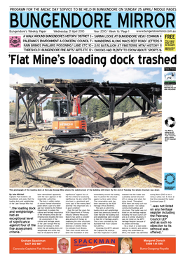 'Flat Mine's Loading Dock Trashed