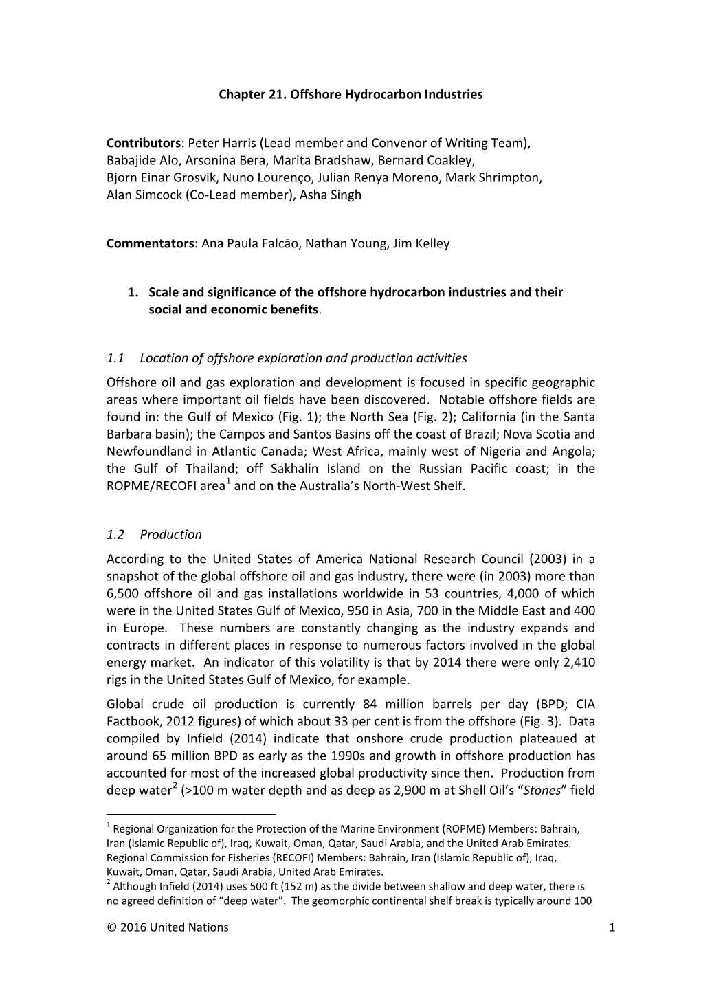 Chapter 21 Offshore Hydrocarbon Industries