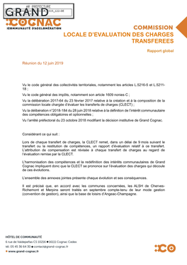 Locale D'evaluation Des Charges Transferees