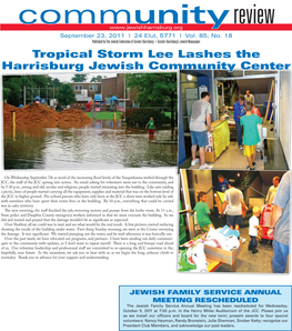 Tropical Storm Lee Lashes the Harrisburg Jewish Community Center