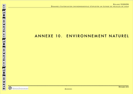 Annexe 10. Environnement Naturel