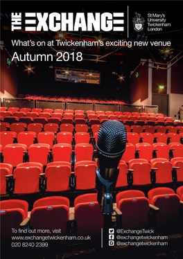 What's on Autumn 2018