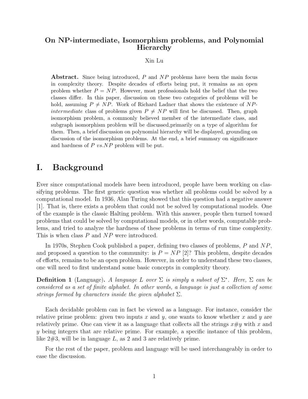 On NP-Intermediate, Isomorphism Problems, and Polynomial Hierarchy