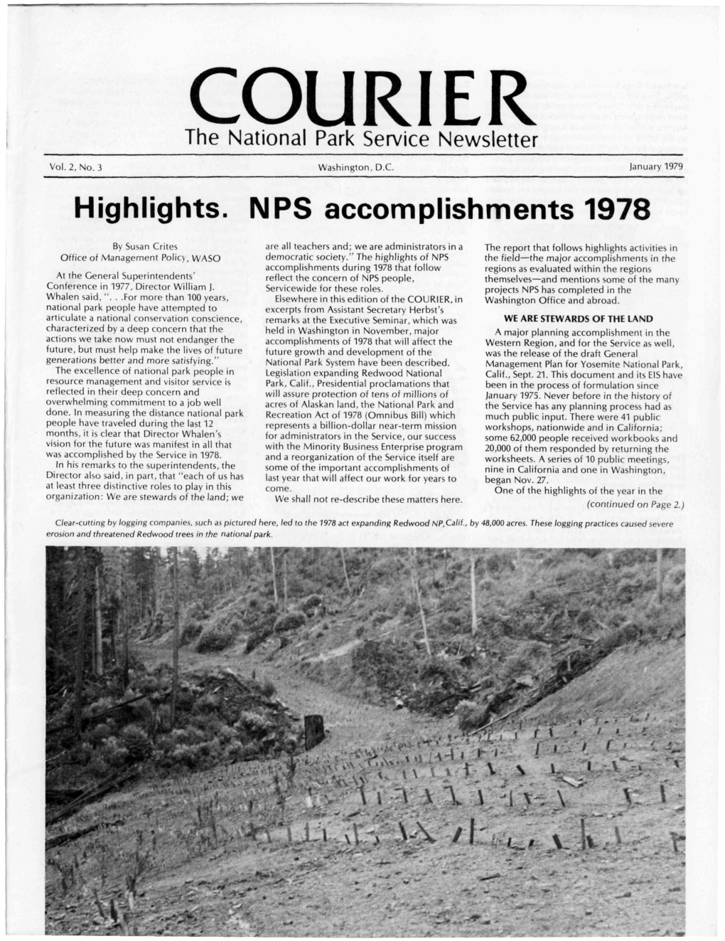 Highlights. NPS Accomplishments 1978