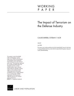 The Impact of Terrorism on the Defense Industry