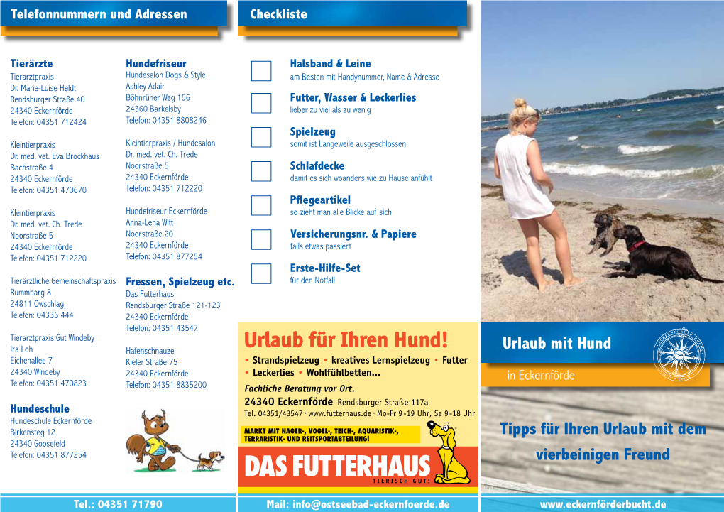 Flyer Urlaub Mit Hund