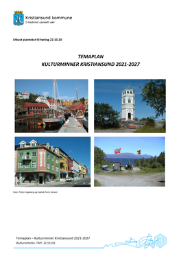 Temaplan Kulturminner Kristiansund 2021-2027
